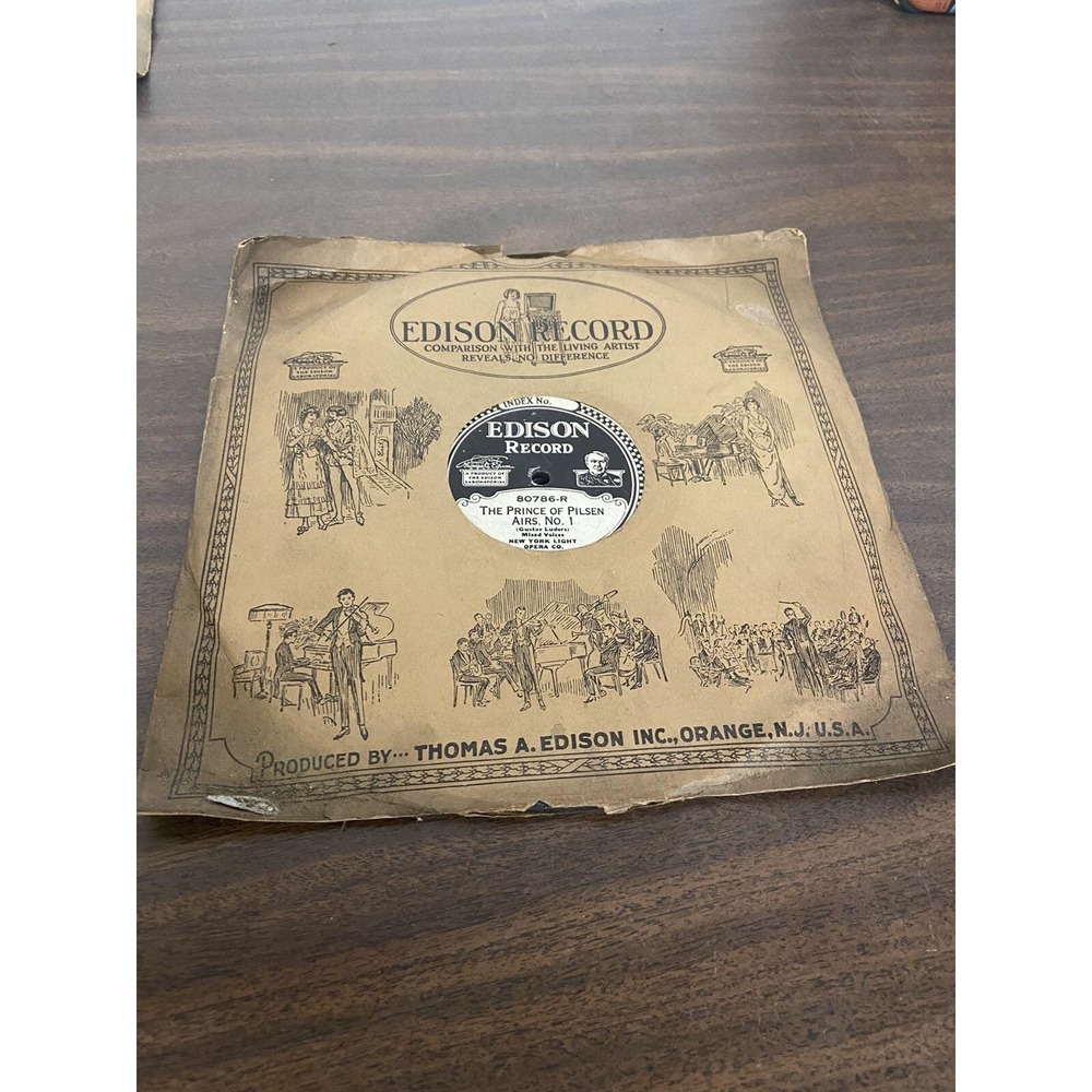 Vintage Edison Disc Vinyl Record 80786 ORIGINAL SLEEVE